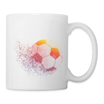 Fussball - Tasse - Weiß - Rechts