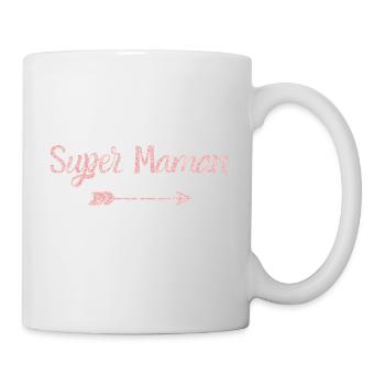 Super Mom Rose Gold - Mama Geschenk - Tasse - Weiß - Rechts