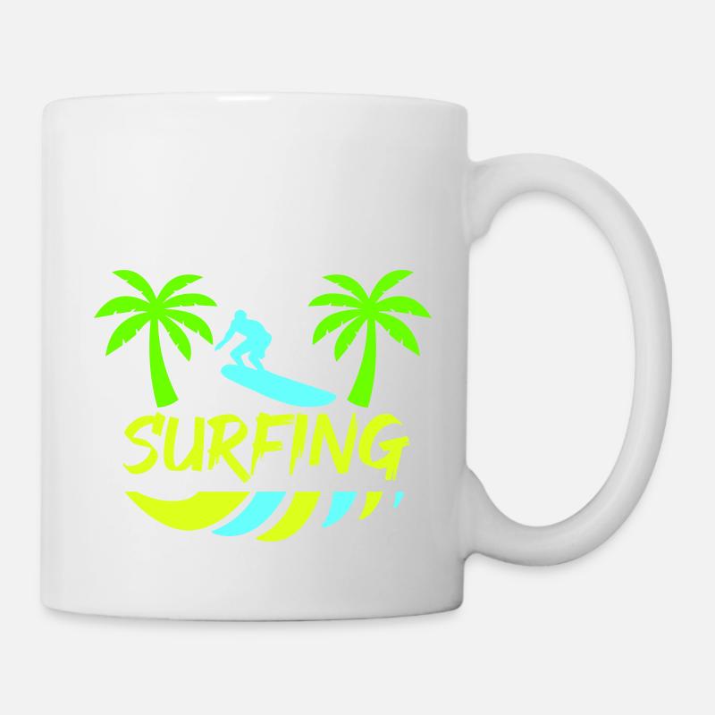 surfing - Tasse - Weiß