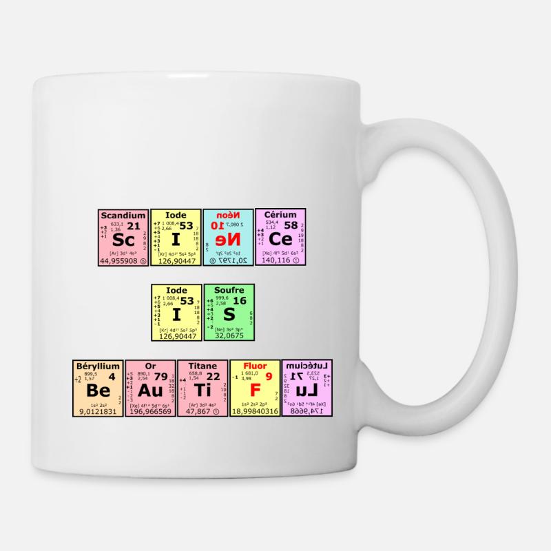 Wissenschaft ist schön - Tasse - Weiß