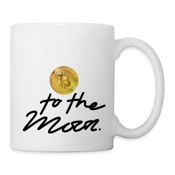 Krypto To the Moon 2 Bitcoin BTC - Tasse - Weiß - Rechts
