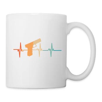 Herzschlag-Pistole - Tasse - Weiß - Rechts