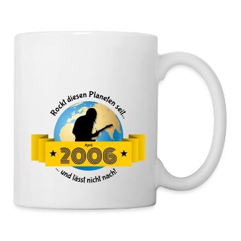 18th Birthday Rocking this planet since 04/2006 - Mug - white - Right