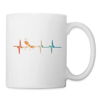 Battement de cœur fourmi - Mug blanc - blanc - Droite
