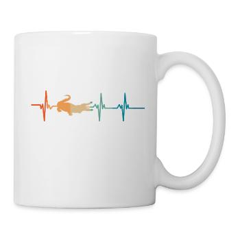 Crocodile heartbeat - Mug - white - Right