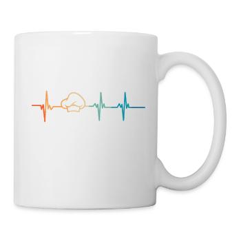 Herzschlag-Koch - Tasse - Weiß - Rechts