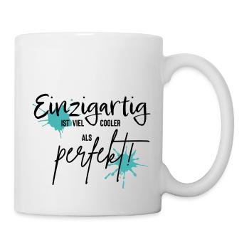 einzigartig - Tasse - Weiß - Rechts
