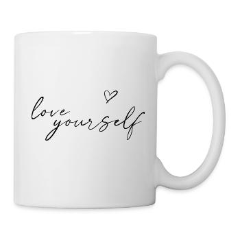 Love yourself - Tasse - Weiß - Rechts