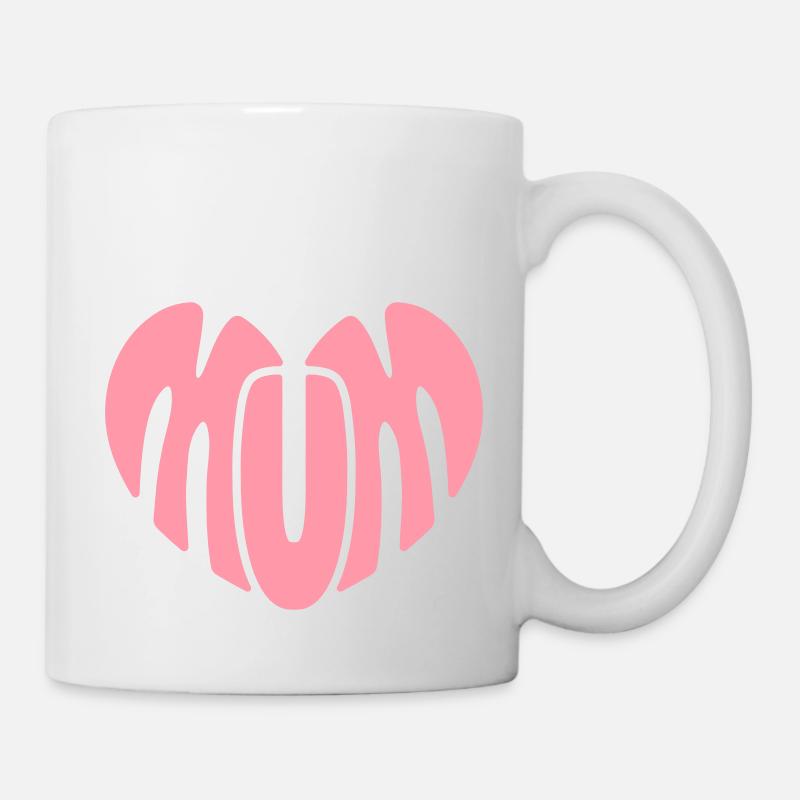 Cœur de maman - Mug blanc - blanc