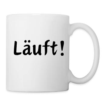 Läuft! - Tasse - Weiß - Rechts