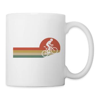 Vélo cadeau velo cycliste cadeau - Mug blanc - blanc - Droite