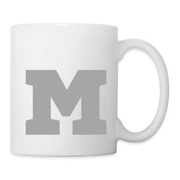 Lettre m sport - Mug blanc - blanc - Droite