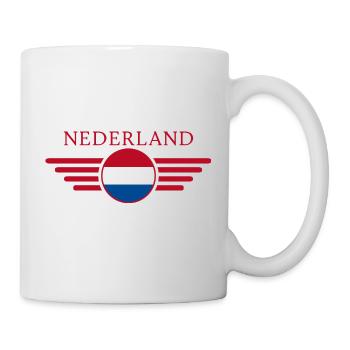 T-shirt design de style néerlandais - Mug blanc - blanc - Droite