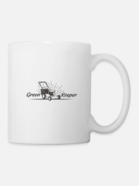 Greenkeeper Rasenmäher Gärtner Garten Geschenkidee - Tasse - Weiß