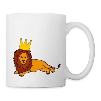 Lion with Crown King Majestic - Mug - white - Right