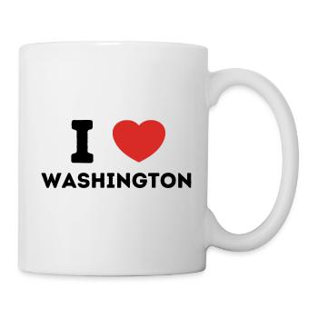 I Love Washington, États-Unis - Mug blanc - blanc - Droite
