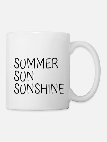 Summer Sun Sunshine Sommer Sonne Sonnenschein - Mug - white