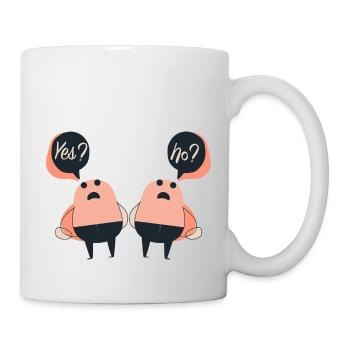 Yes? No? - Tasse - Weiß - Rechts