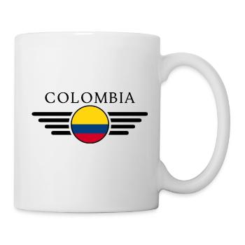 T-shirt design de style colombien - Mug blanc - blanc - Droite