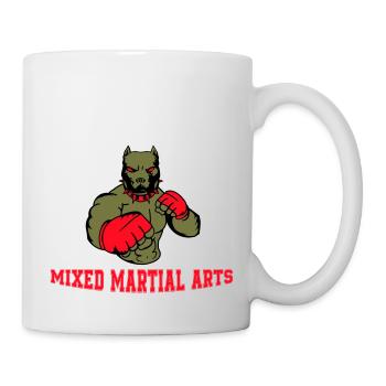 dog fighter mma - Tasse - Weiß - Rechts