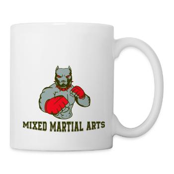 dog fighter mma - Tasse - Weiß - Rechts