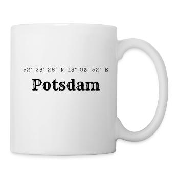 Coordonnées de Potsdam - Mug blanc - blanc - Droite