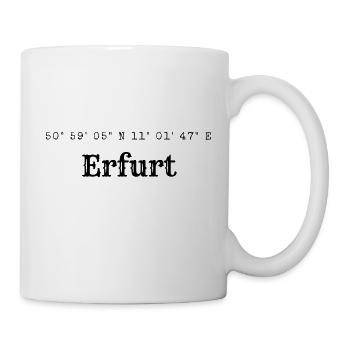 Erfurt coordinates - Mug - white - Right