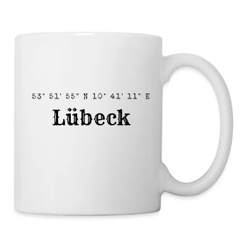 Lübeck coordinates - Mug - white - Right