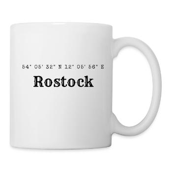 Rostock coordinates - Mug - white - Right