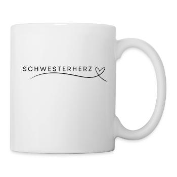 Schwesterherz - Tasse - Weiß - Rechts