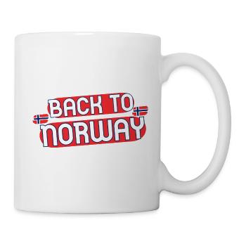 Back to Norway - Mug - white - Right