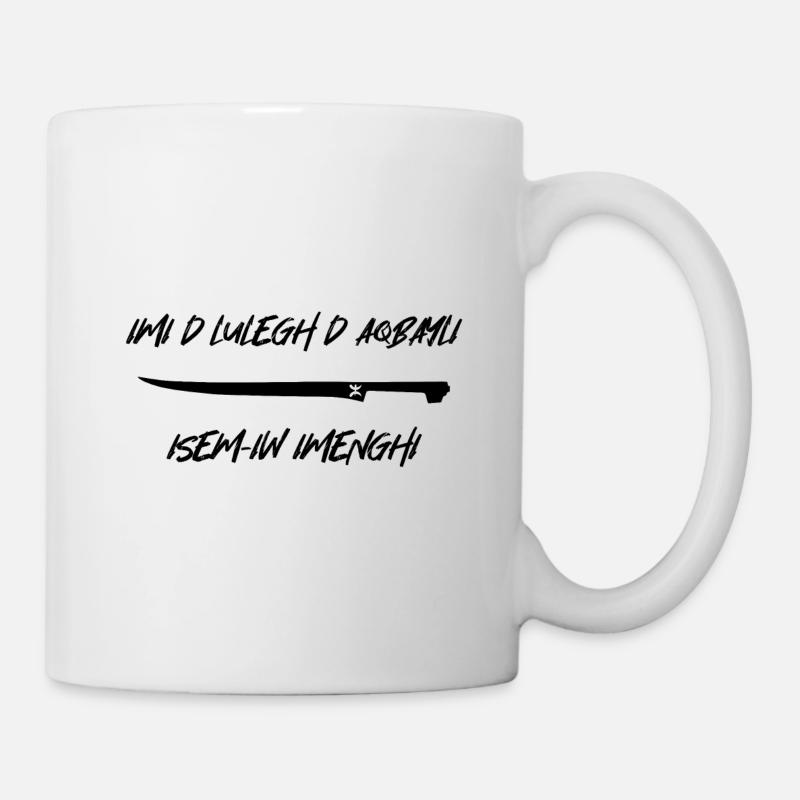 Puisque je suis né kabyle s taqbaylit - Mug blanc - blanc
