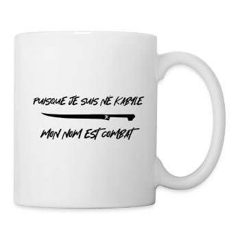 Puisque je suis né kabyle N - Mug blanc - blanc - Droite