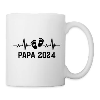 Papa 2024 Frequenz Herschlag Der Papa zum Vatertag - Mug blanc - blanc - Droite