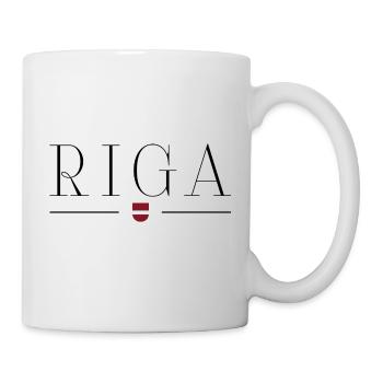 Riga, Lettonie Style Design T-shirt - Mug blanc - blanc - Droite