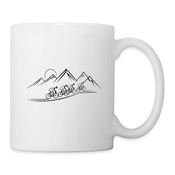 Bicycle Tour Mountains Bicycle Nature Excursion - Mug - white - Right