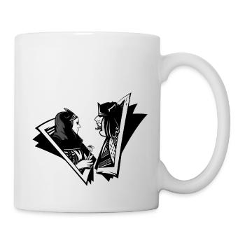 Kiss My Ace Poker Spiel Kartenspiel Casino Skull 3D - Tasse - Weiß - Rechts