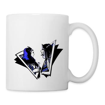 Kiss My Ace Poker Spiel Kartenspiel Casino Skull 3D - Tasse - Weiß - Rechts