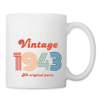 Vintage 1943 all original parts - Mug blanc - blanc - Droite