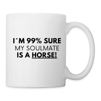 Amoureux des chevaux - Dictons de chevaux - Cheval - Mug blanc - blanc - Droite
