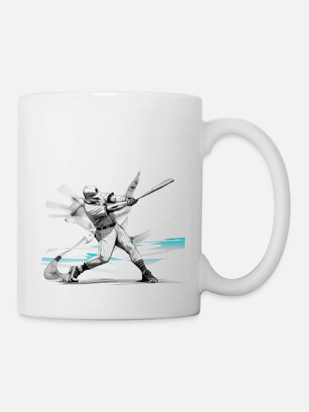 Baseballspieler, baseball - Tasse - Weiß