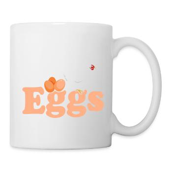 Eggs Dealer Chicken Farming Hen Rooster Farmer - Mug - white - Right