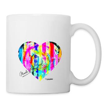 "MadeW-LOVE" by Acryl Galerie & Design - Tasse - Weiß - Rechts