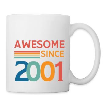 Awesome since 2001 - Mug blanc - blanc - Droite