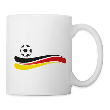 fußball deutschland - Tasse - Weiß - Rechts