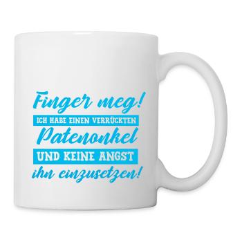 Funny Godfather Christening Baby Sayings Gift Godfather - Mug - white - Right