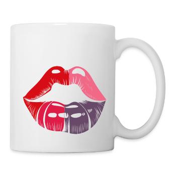 LIPPEN - Tasse - Weiß - Rechts