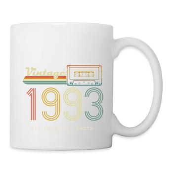 1993 Original 1993 Vintage Vintage Retro Jahrestag - Tasse - Weiß - Rechts