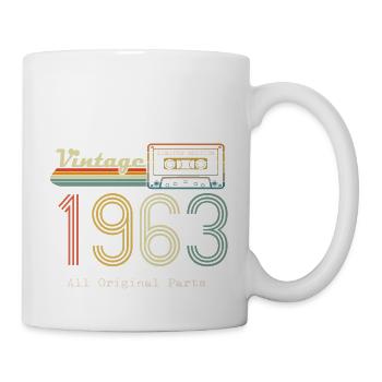 1963 Original 1963 Vintage Vintage Retro Jahrestag - Tasse - Weiß - Rechts