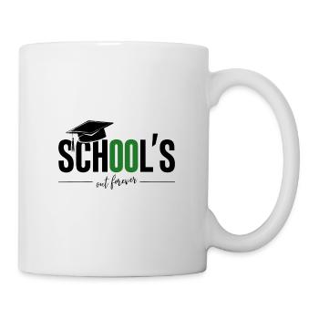 Schulabschluss Abschlussfeier School`s Out Forever - Tasse - Weiß - Rechts